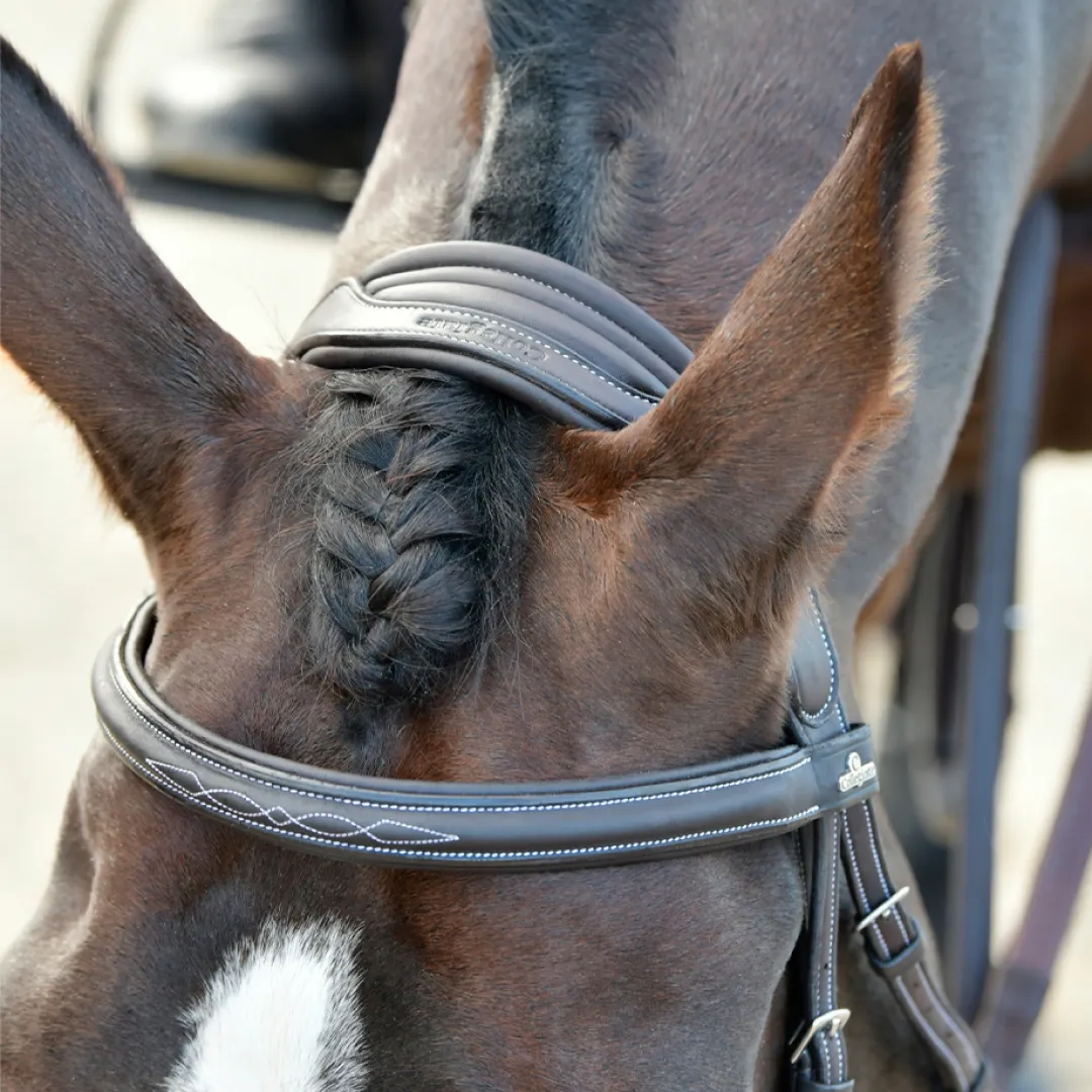 Collegiate Comfitec Opulux Fancy Stitch Padded Hanoverian Bridle