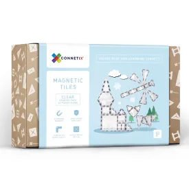 Connetix Tiles - 34 Piece Starter Pack - Clear