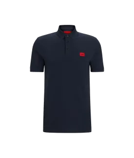 Cotton-Piqué Slim-Fit Polo Shirt - Navy