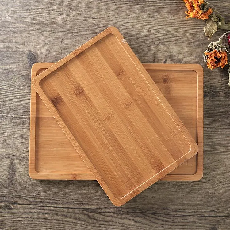 Creative Bamboo Japanese Solid Wood Tea Tray