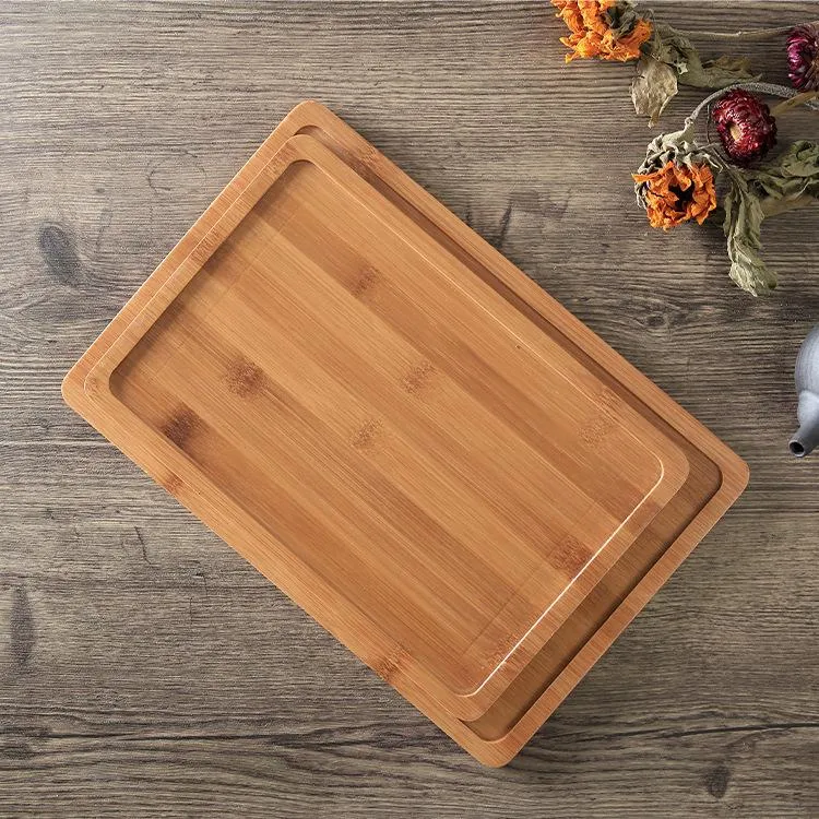 Creative Bamboo Japanese Solid Wood Tea Tray