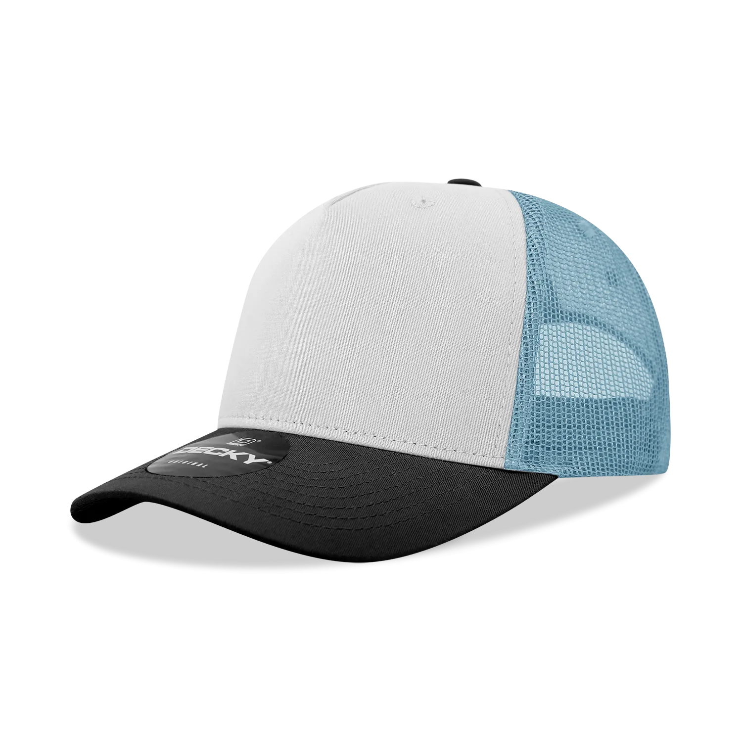 Decky 6030 - Classic, 5-Panel Retro Trucker Cap - CASE Pricing