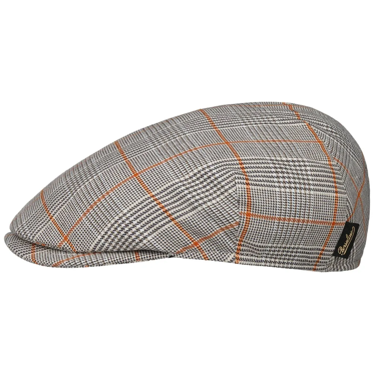 Domenico Check Flat Cap by Borsalino