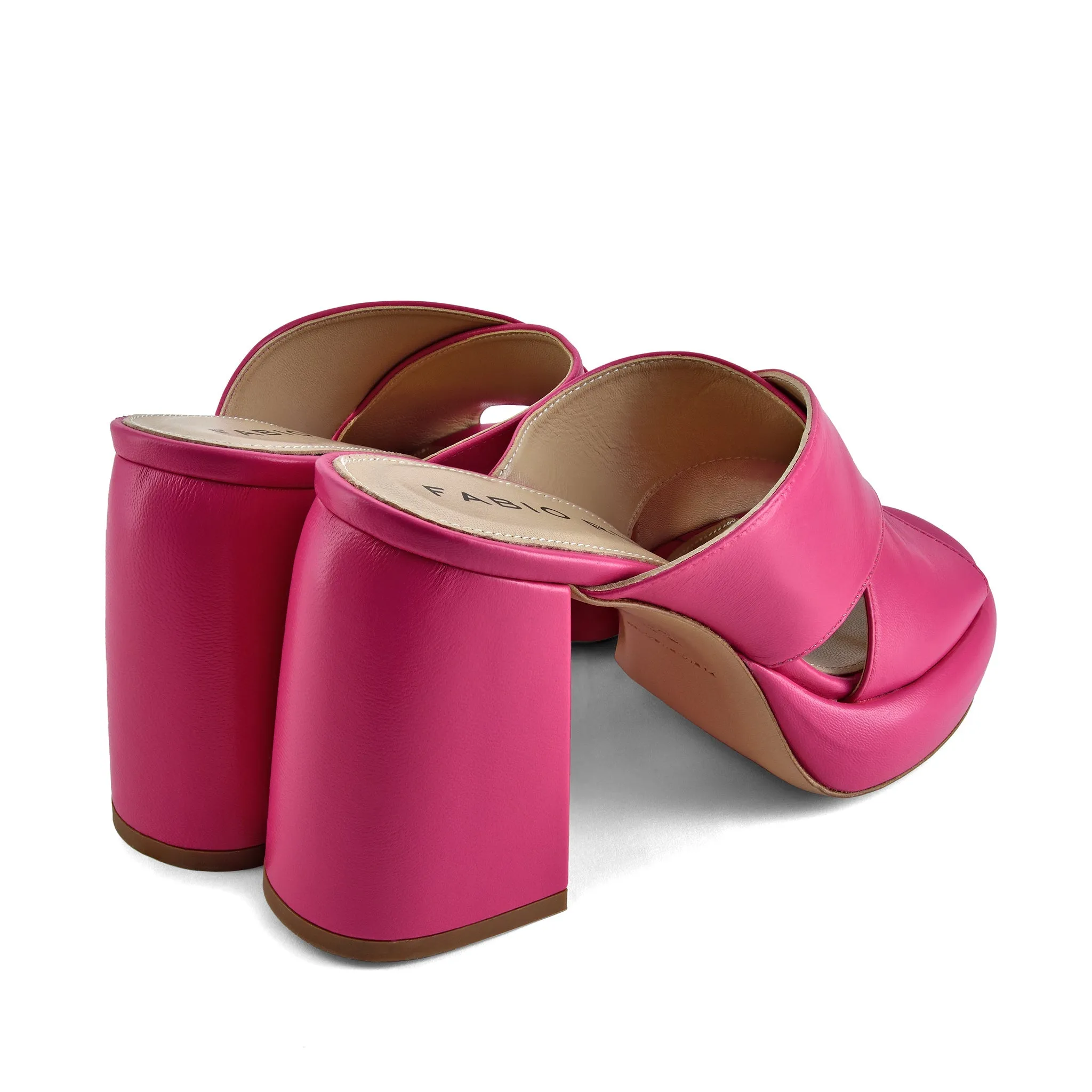 Doria Fuxia Platform Mules