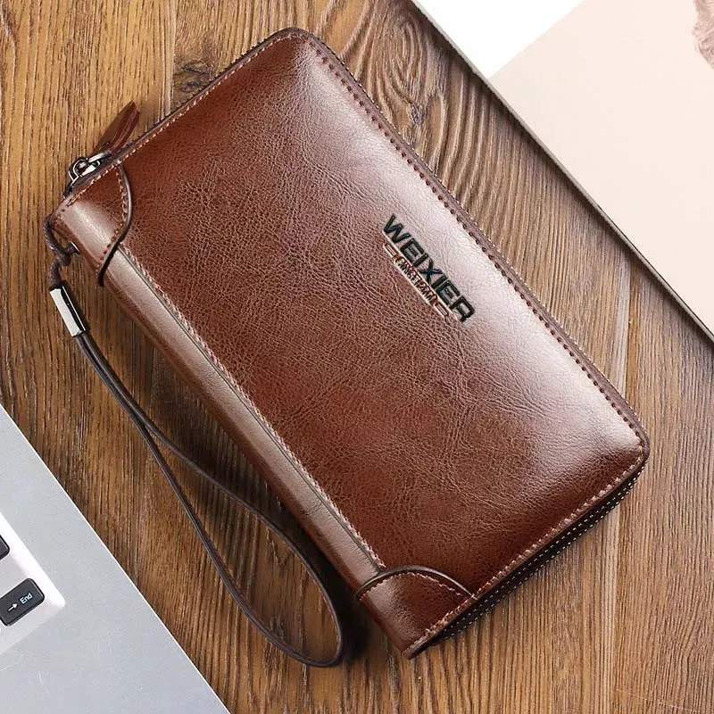 Double Zipper Wallet for Mobile Phones, Cash & Cards Slots