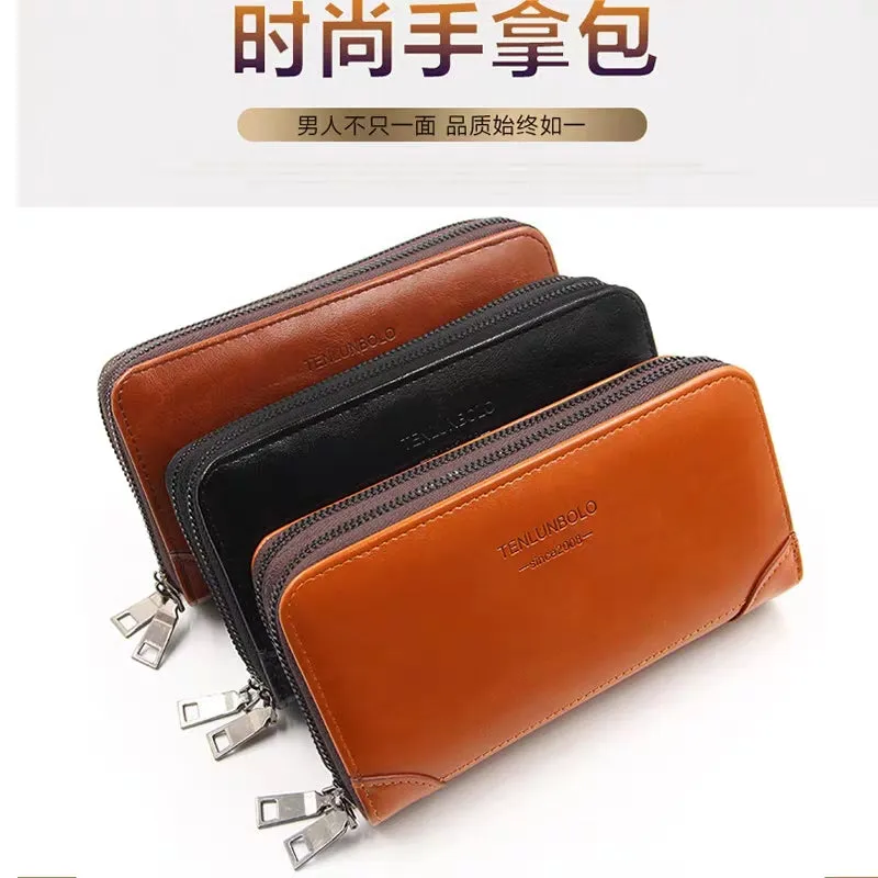 Double Zipper Wallet for Mobile Phones, Cash & Cards Slots