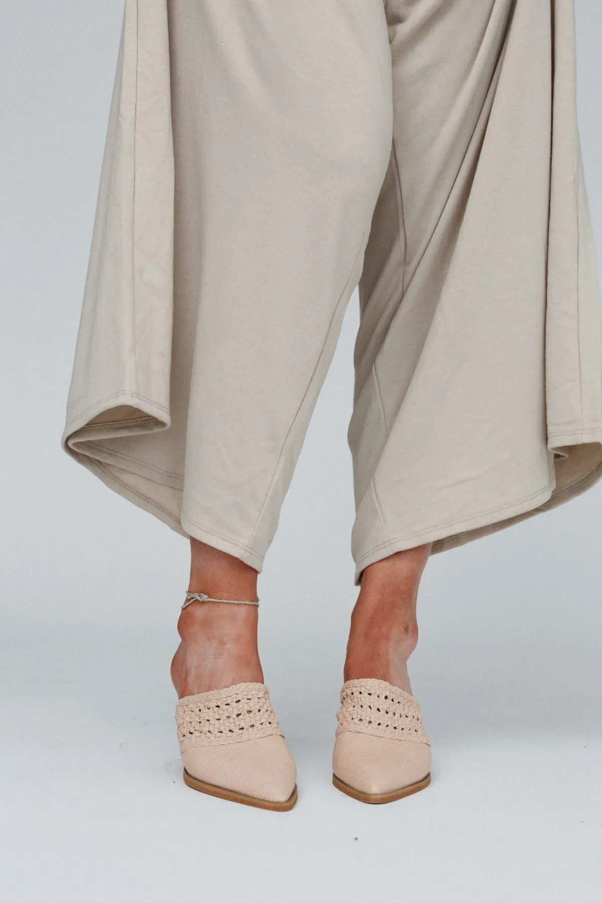 Downtown Days Chunky Heel Mule - Nude