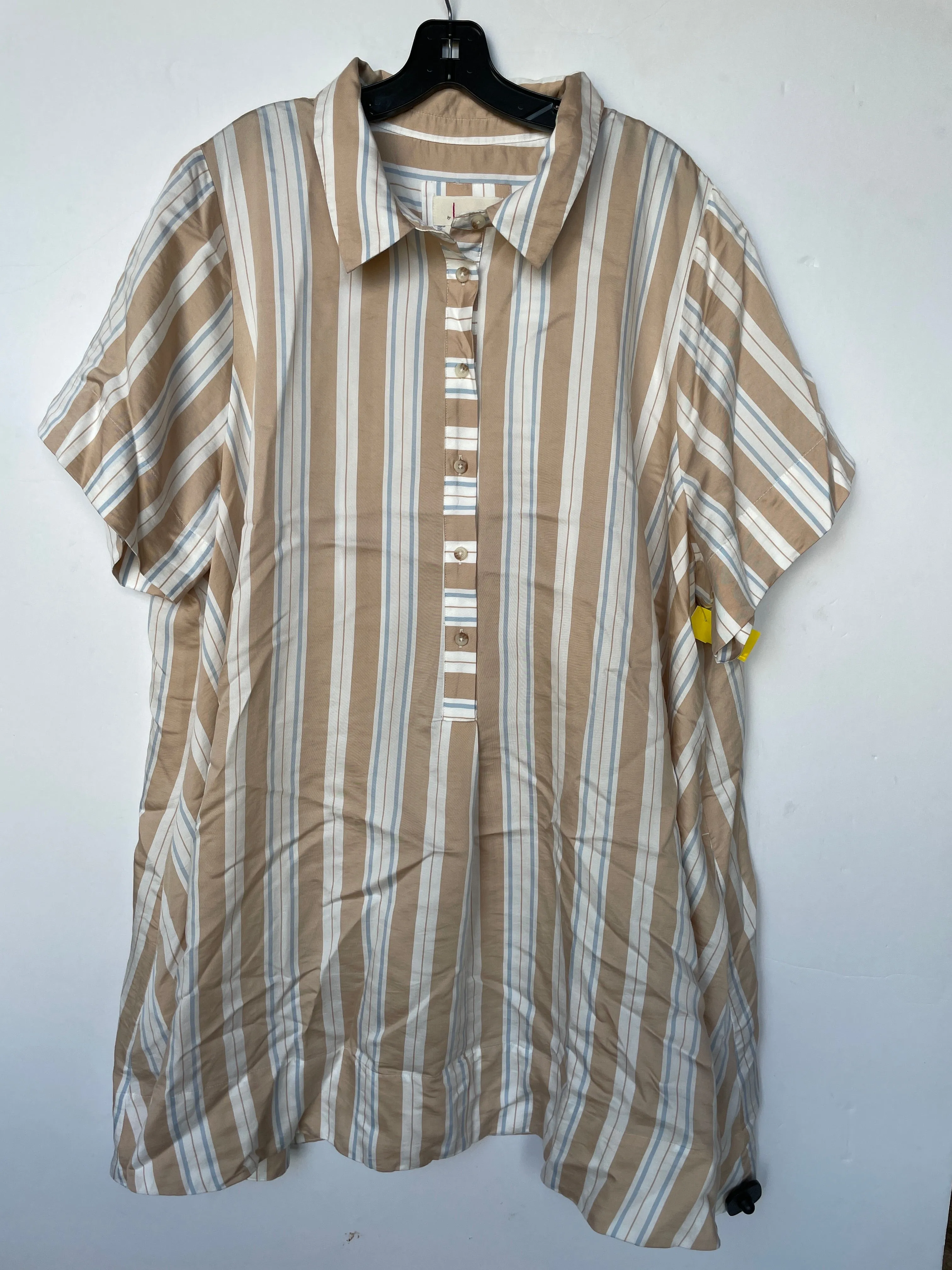 Dress Casual Midi By Anthropologie In Striped Pattern, Size: 3x