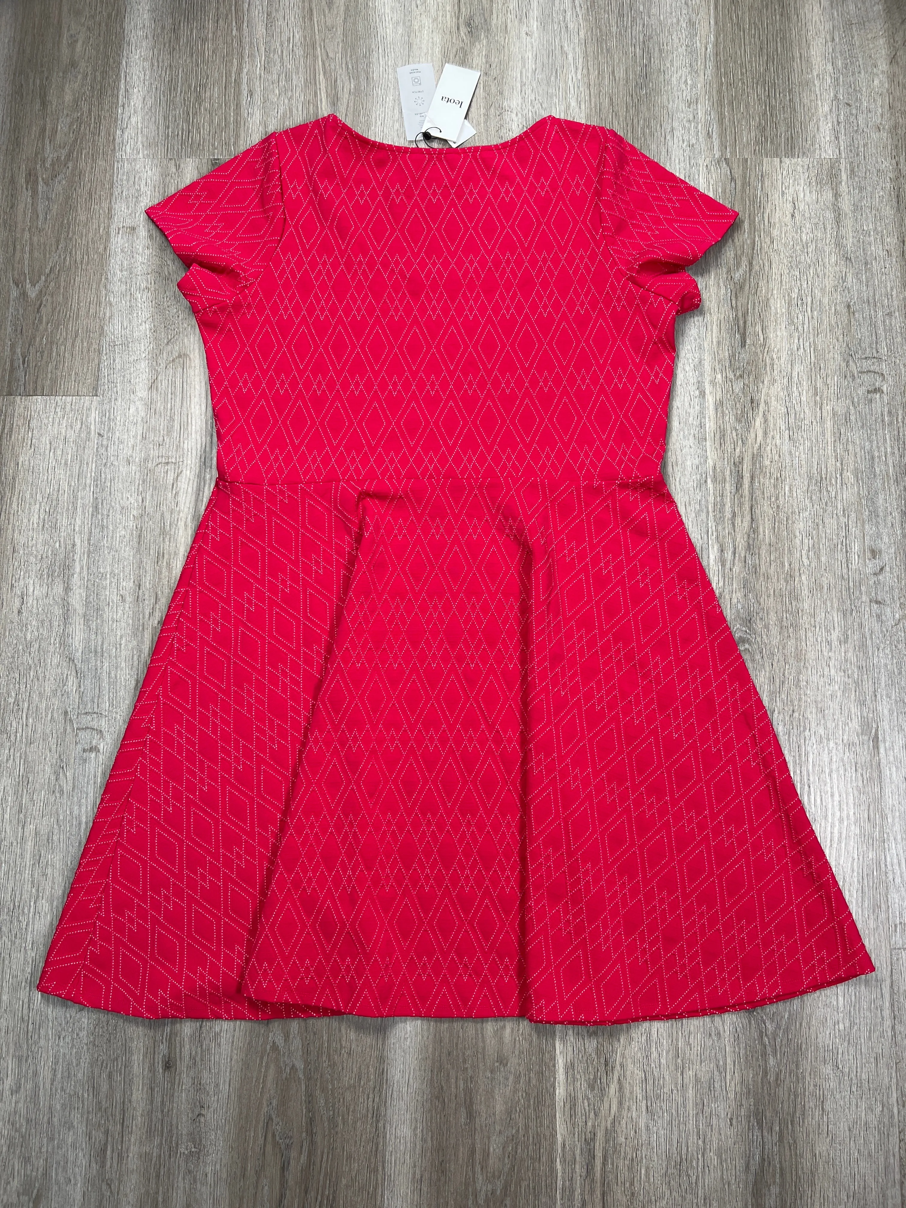 Dress Casual Midi By Leota In Red, Size: 2x