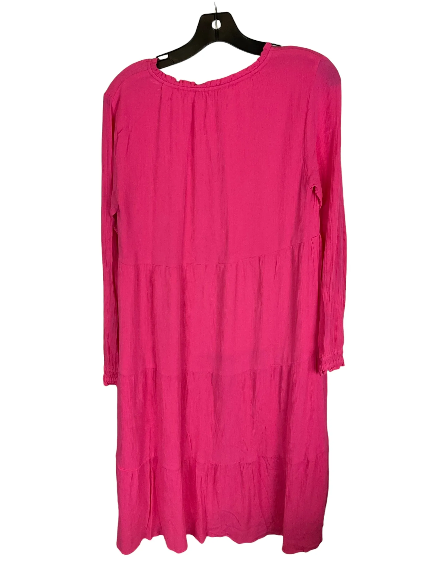 Dress Casual Midi By Loft In Pink, Size: S