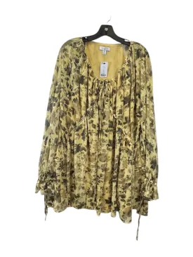 Dress Casual Short By Top Shop In Black & Yellow, Size: M