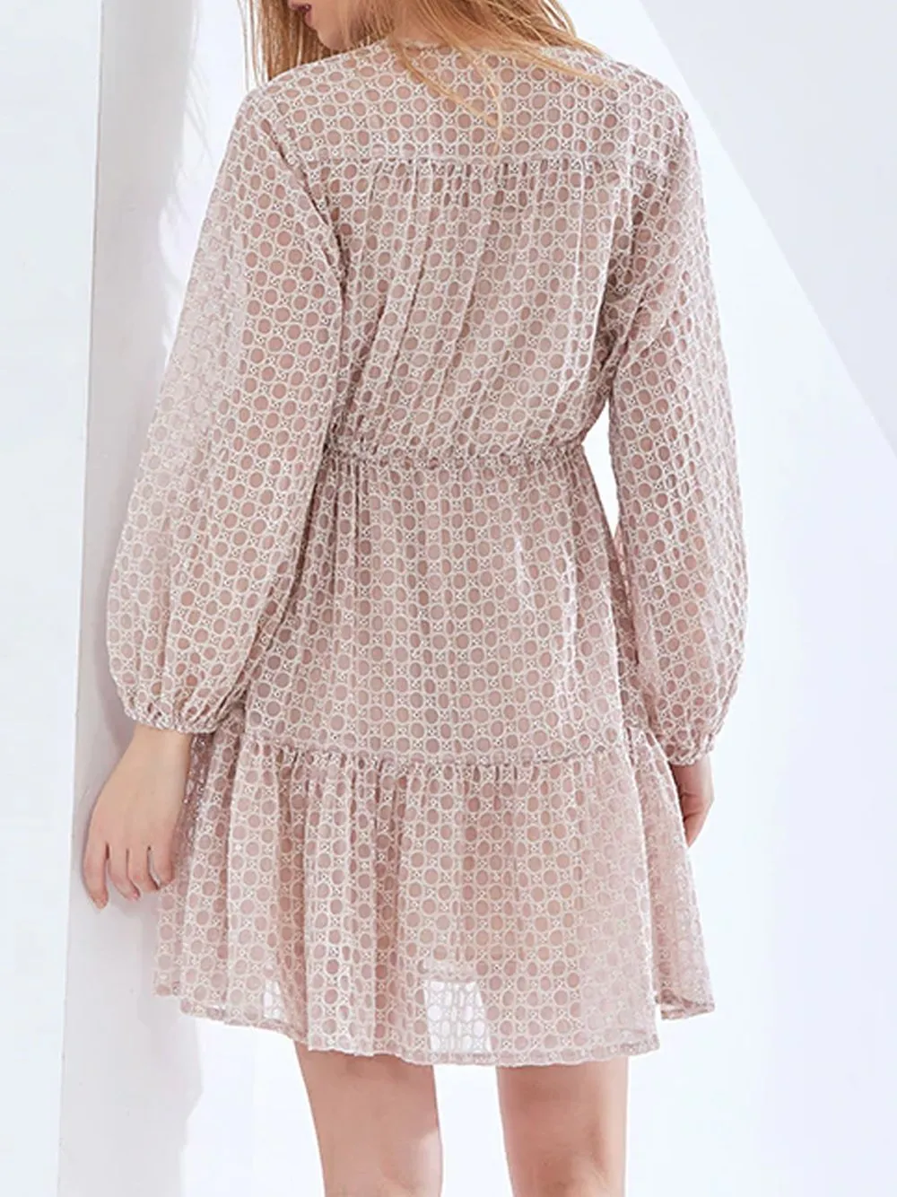 ELOISE Mini Dress in Apricot