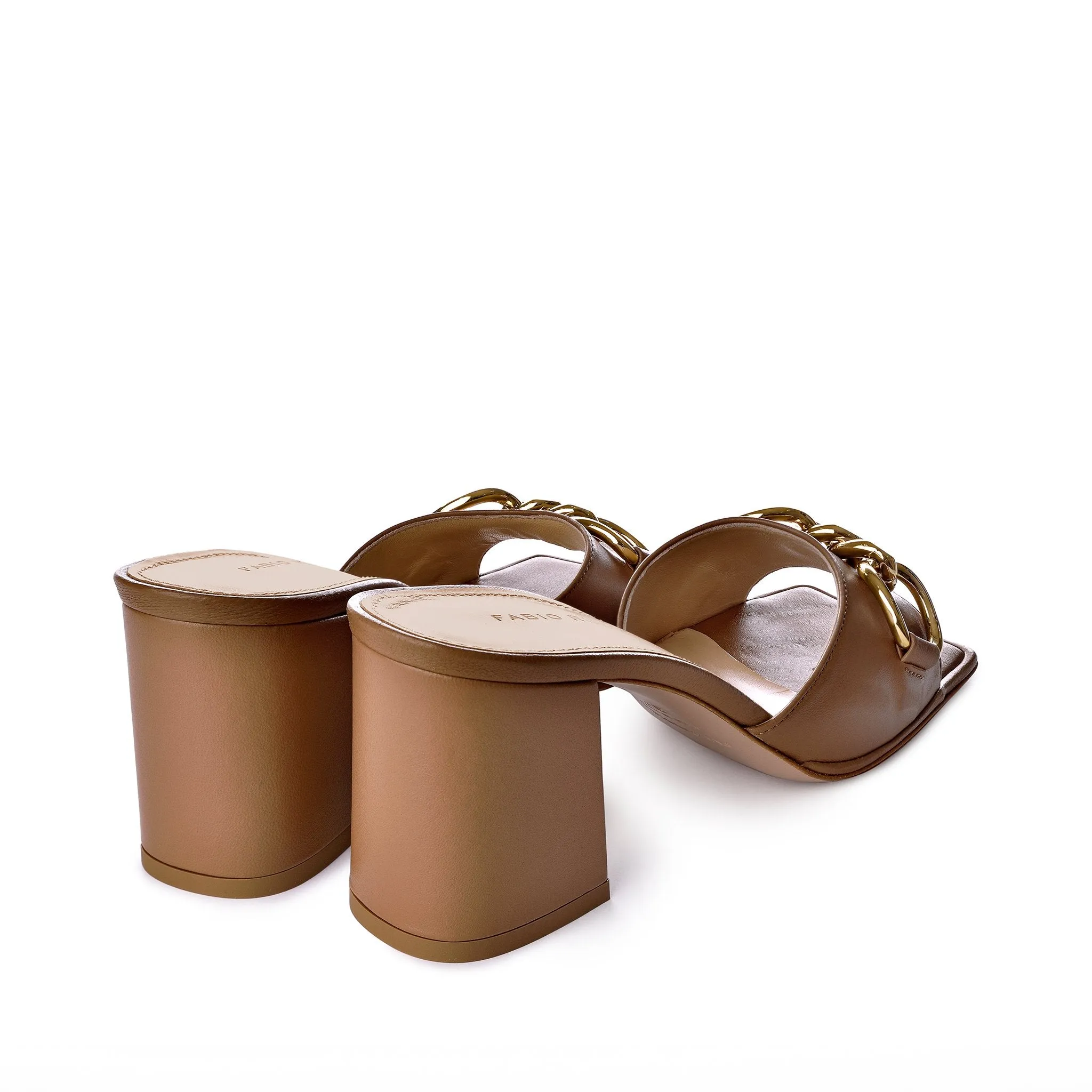 Elsa Tan Leather Sandals