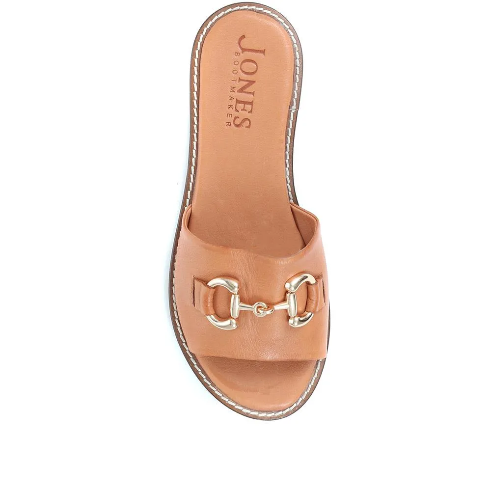 Emillina Leather Buckle Mule Sandal - EMILLINA / 323 646