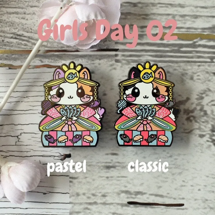 Empress Kitty: Girl's Day Animal Enamel Pins