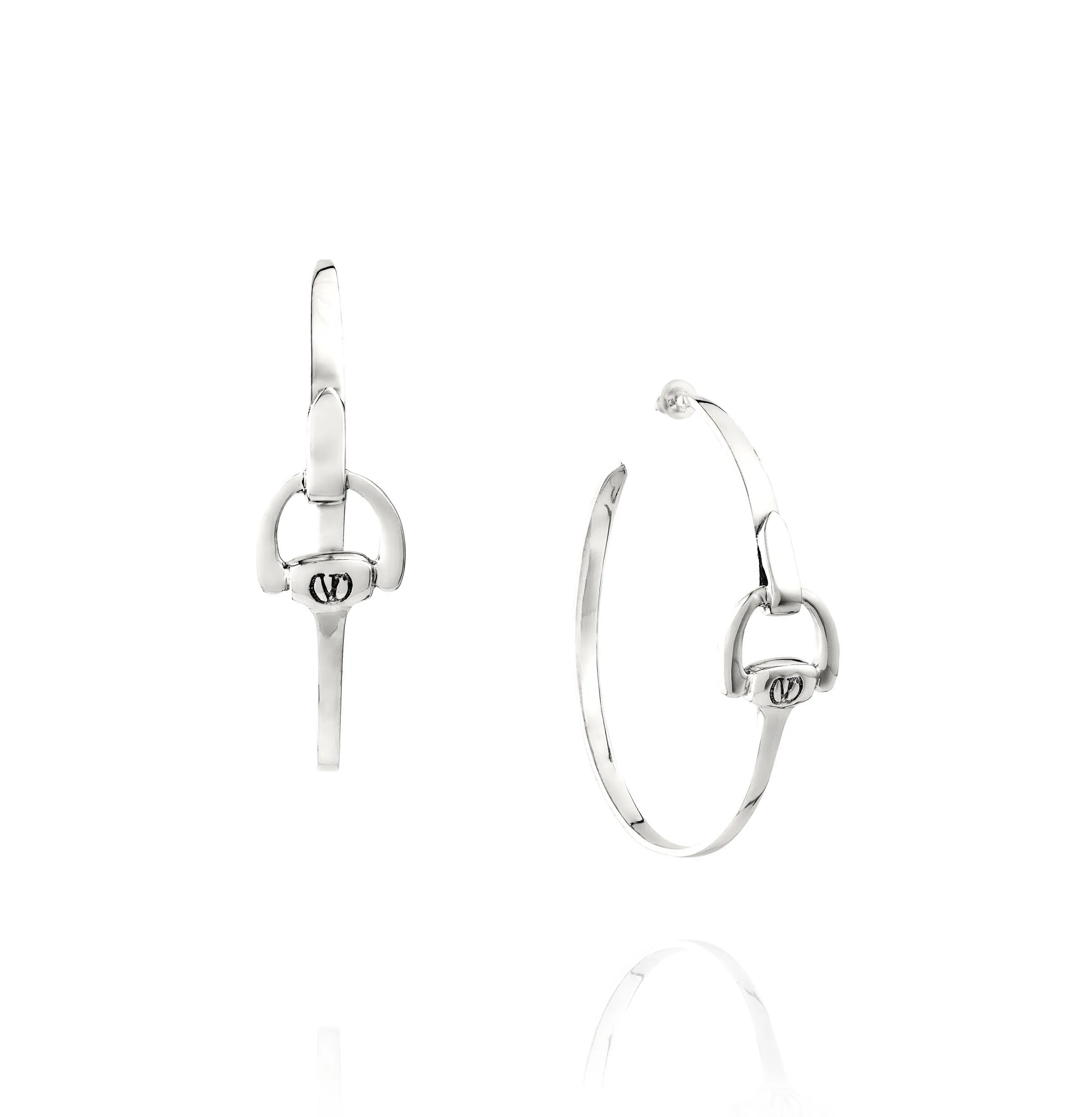 Equestrian Hoop Earrings