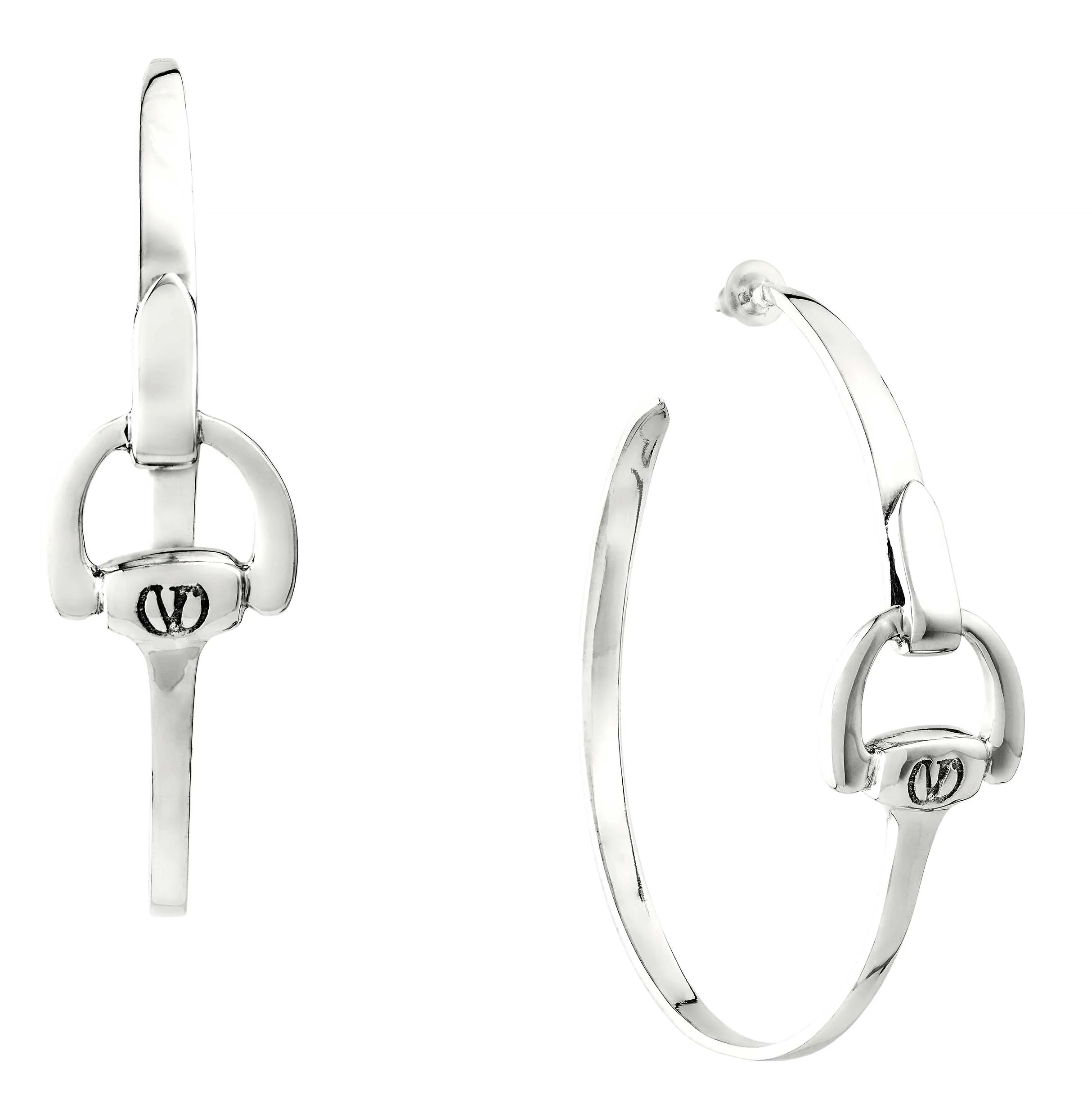 Equestrian Hoop Earrings