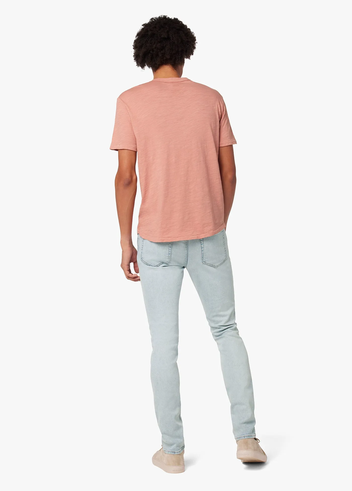 ESSENTIAL CURVED HEM SLUB TEE