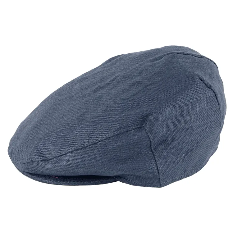 Failsworth Irish Linen Flat Cap - Navy