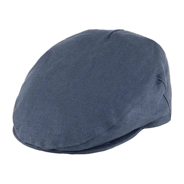 Failsworth Irish Linen Flat Cap - Navy