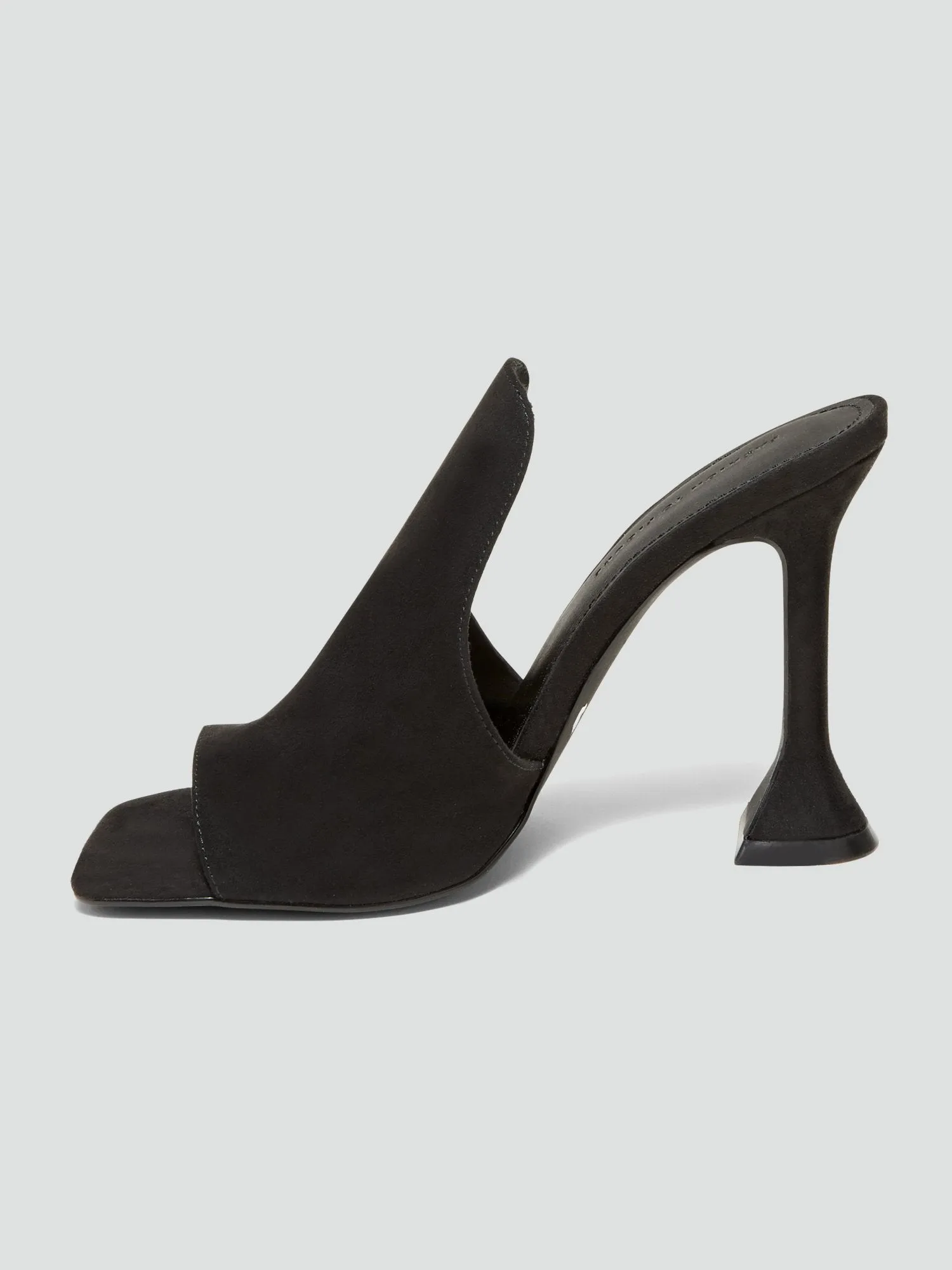 Fallon Peep Toe Mules in Black