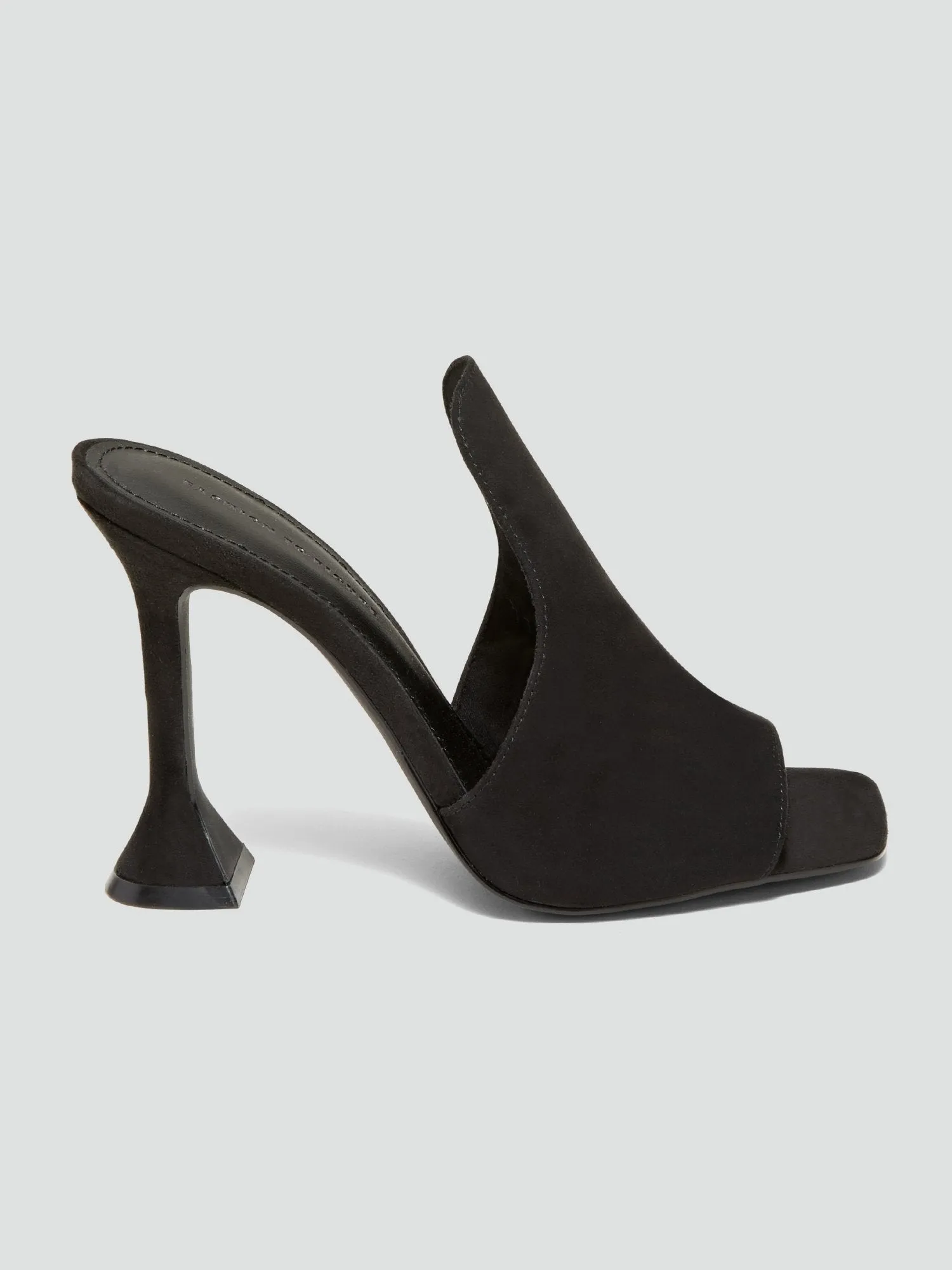 Fallon Peep Toe Mules in Black