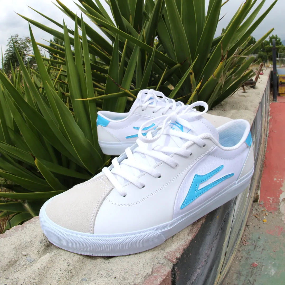 Flaco 2 - White/Cyan Leather