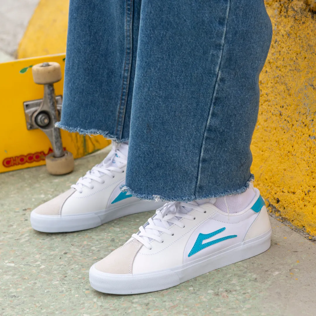 Flaco 2 - White/Cyan Leather