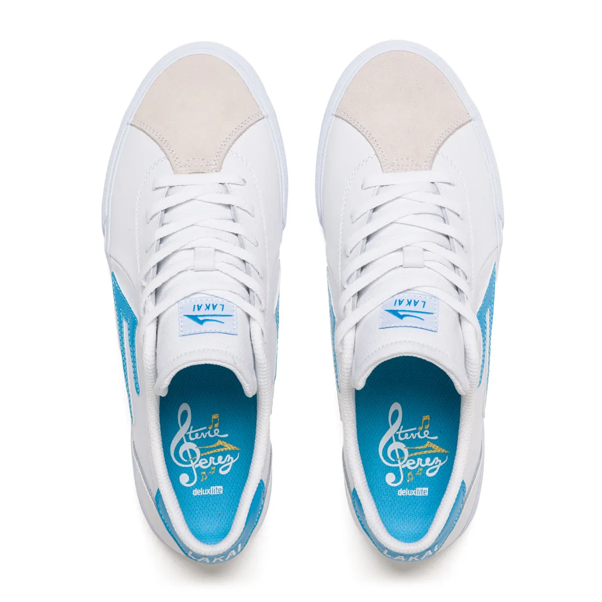 Flaco 2 - White/Cyan Leather