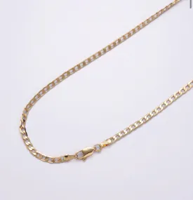 Flat Cuban Link Chain 17.7”