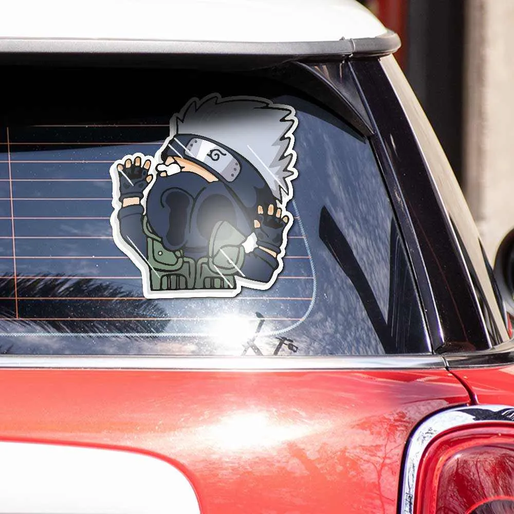 Flat face kakashi Reflective Sticker