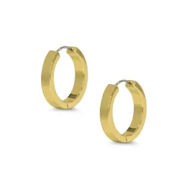 Flat Hoop Earrings - Medium