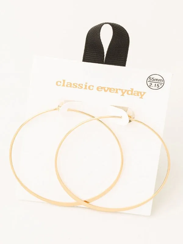 Flat Hoops - Medium