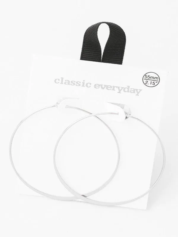 Flat Hoops - Medium