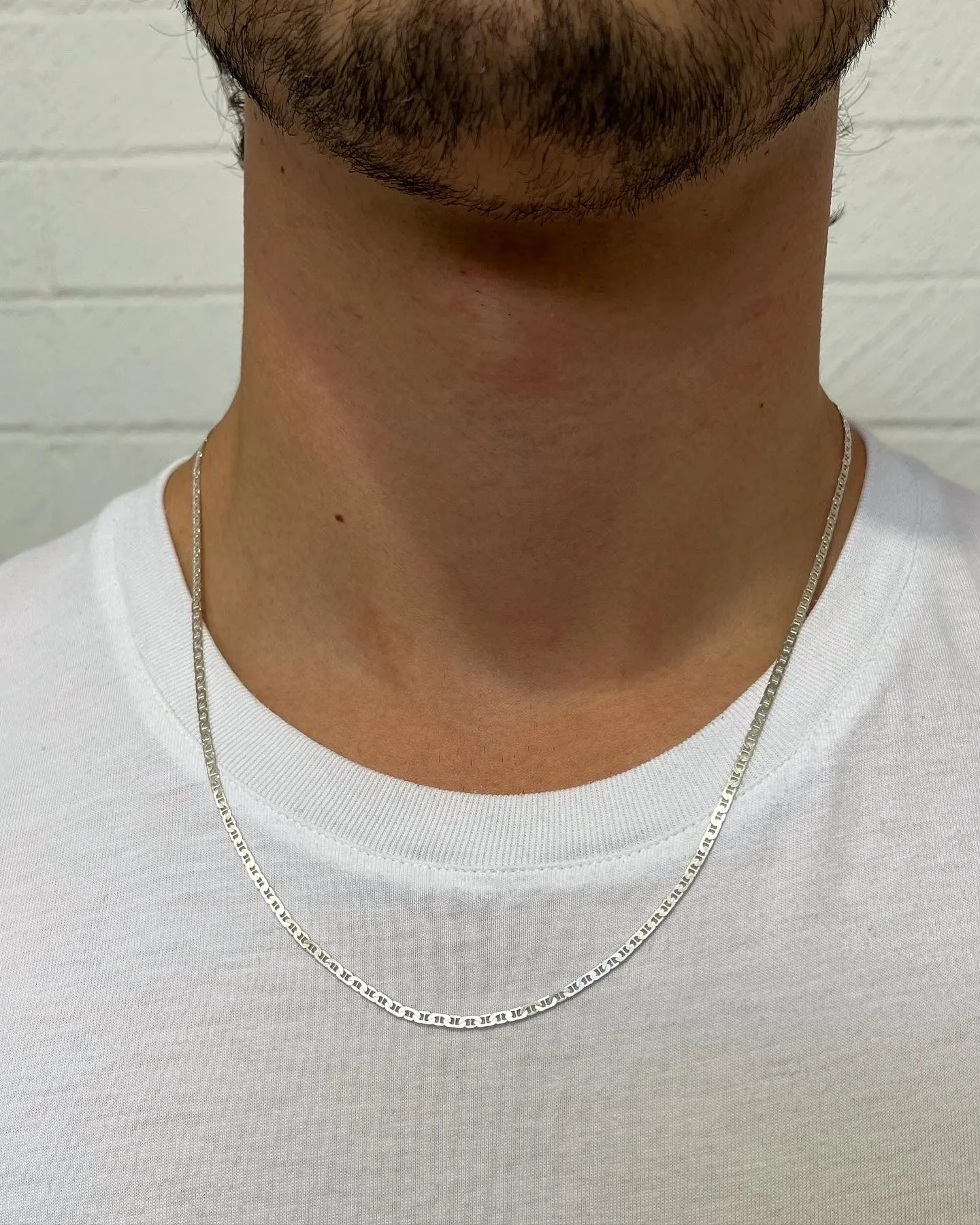 Flat Marine Chain | Sterling Silver