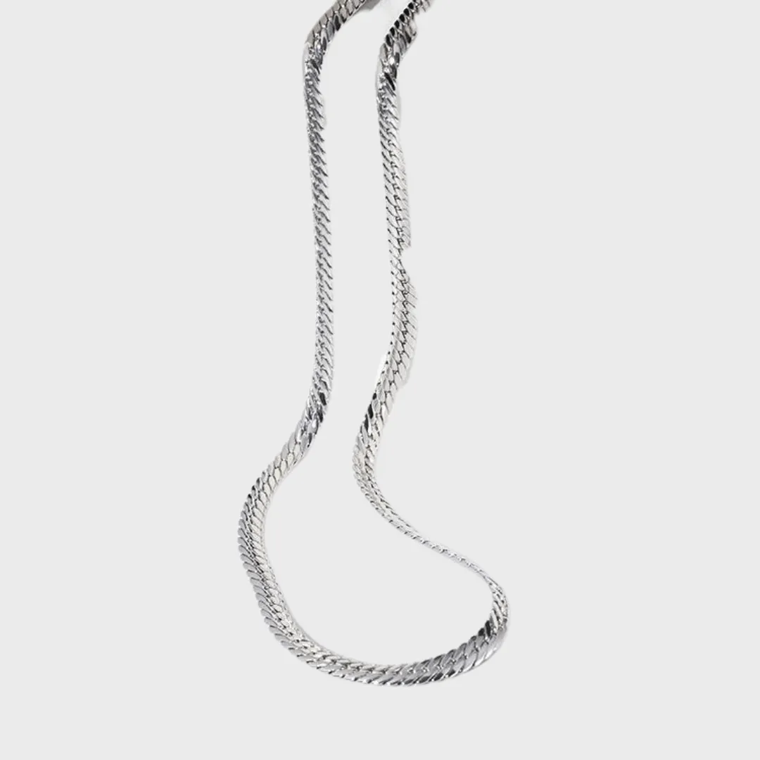 Flat Snake Chain Necklace