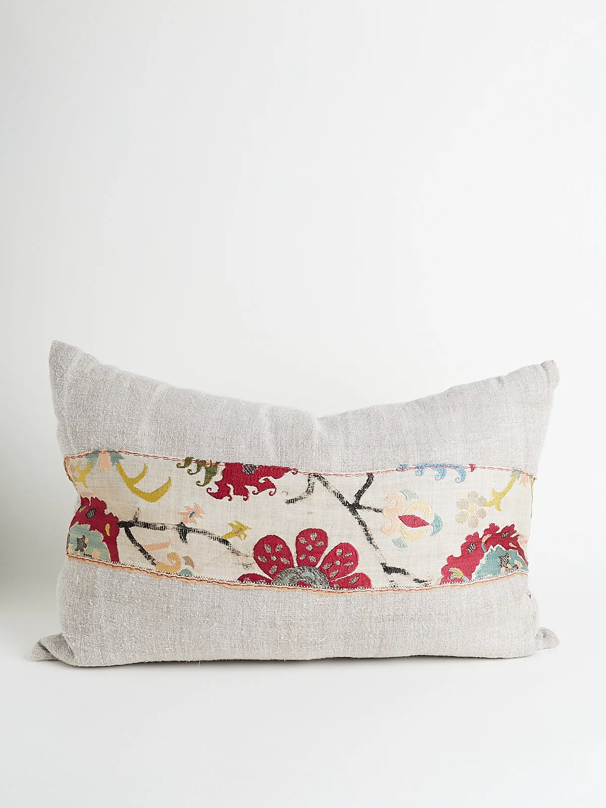 Floral Cushion in Beige