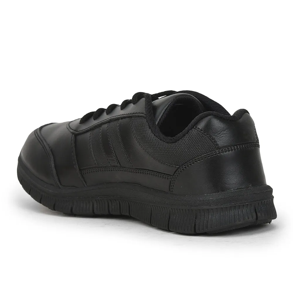 Force 10 By Liberty Kids GOLA-SCHL Black School Lacing Shoes