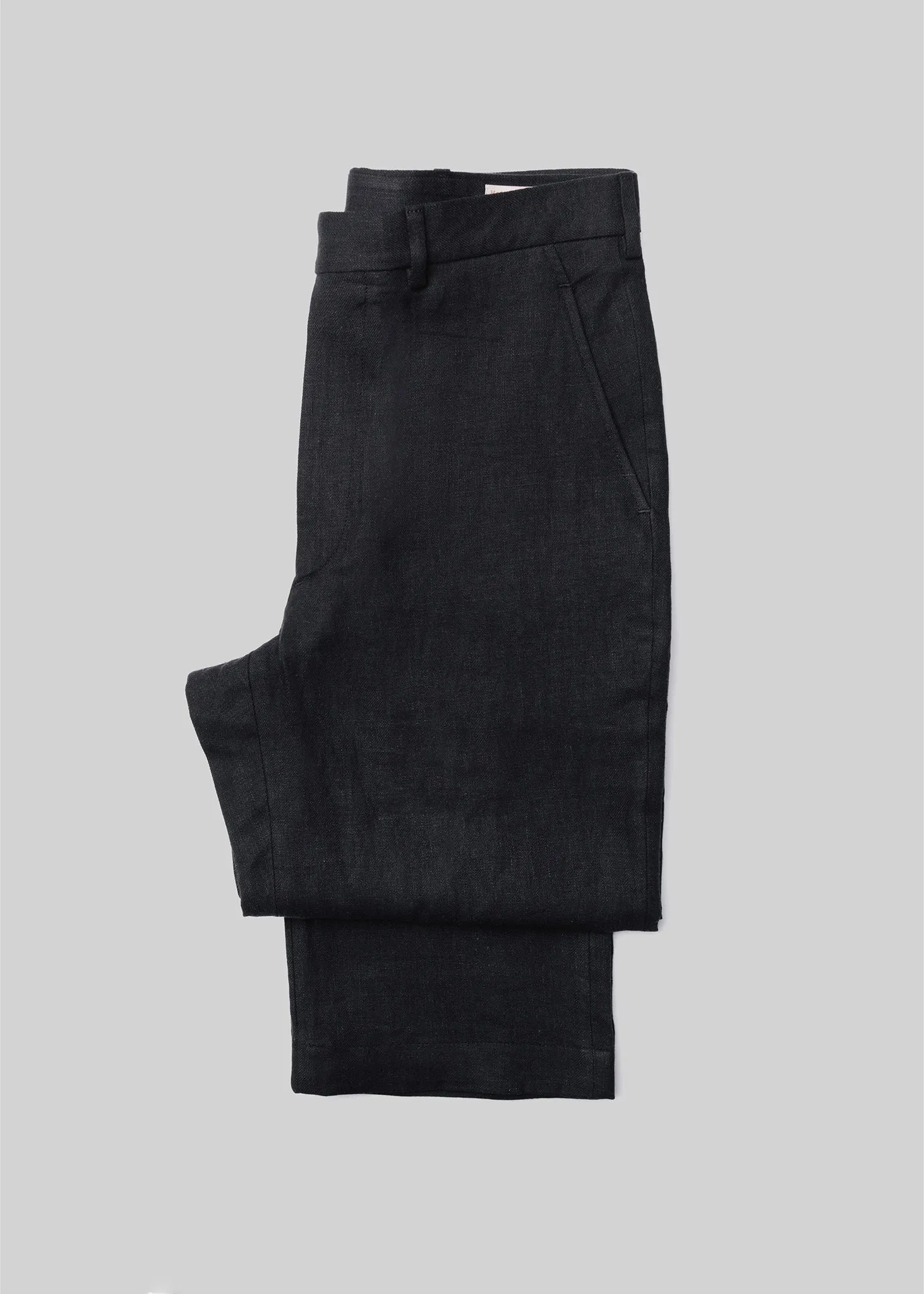 French Linen Flat Front Trouser