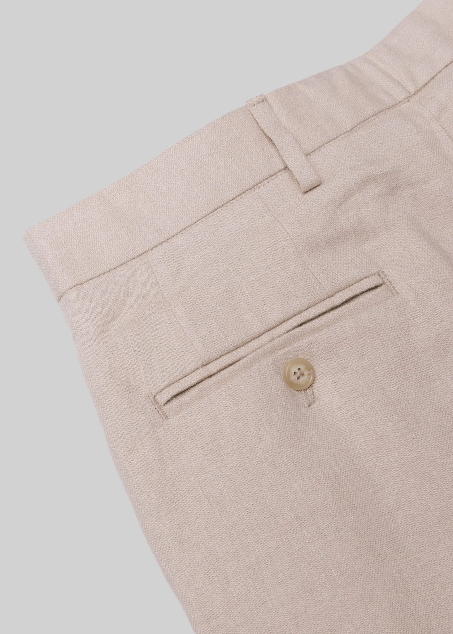 French Linen Flat Front Trouser