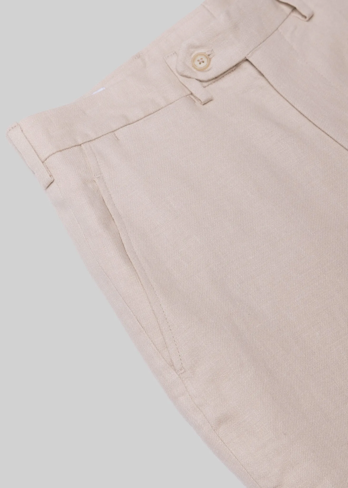 French Linen Flat Front Trouser