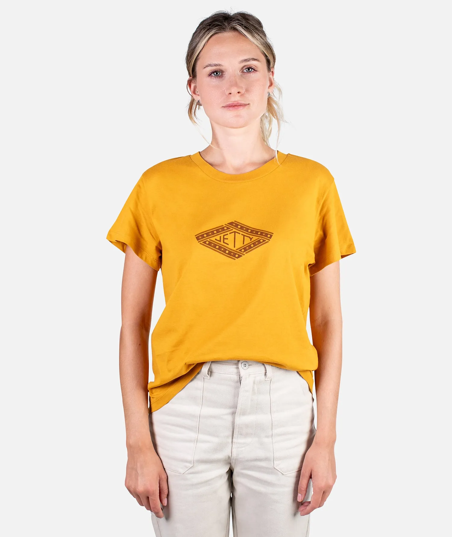 Gemstone Boyfriend Tee - Mustard