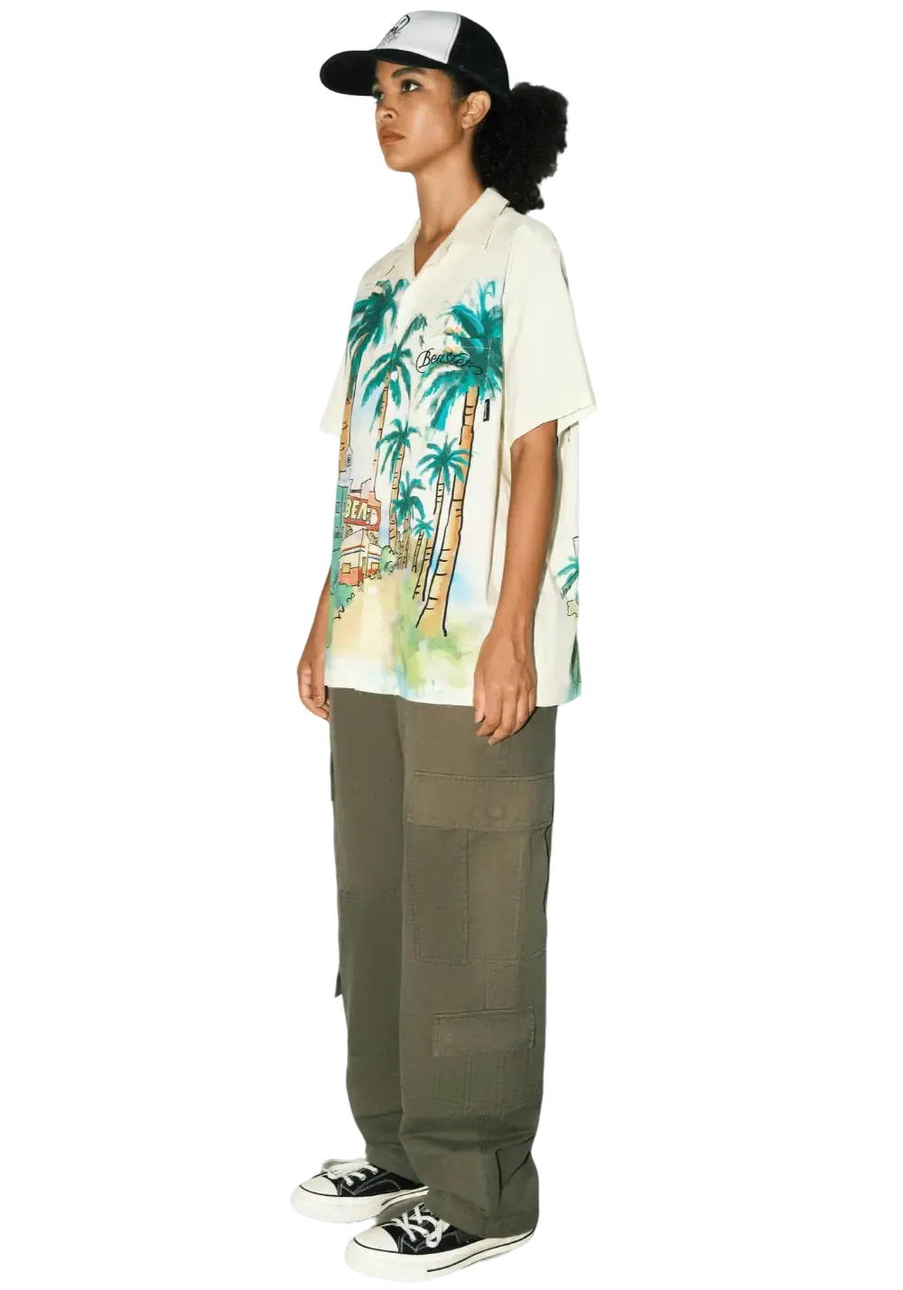 Hawaiian Cotton Printed Casual T-Shirt