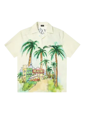 Hawaiian Cotton Printed Casual T-Shirt