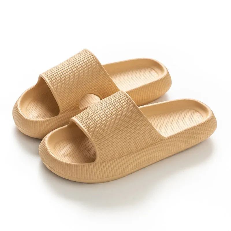 Heel Support Cushion Slides - Khaki