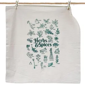 Herbs & Spices Tea Towel