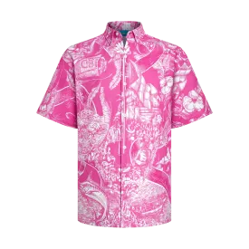 HERITAGE BREAST CANCER AWARENESS LINEN SHIRT-PINK