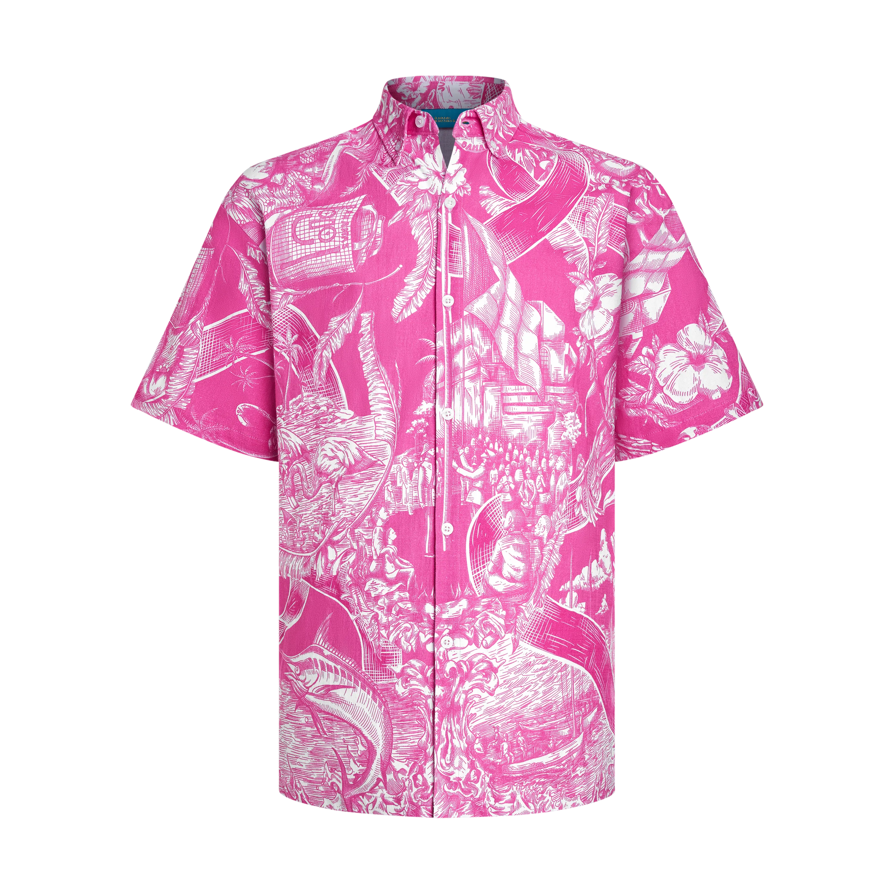 HERITAGE BREAST CANCER AWARENESS LINEN SHIRT-PINK