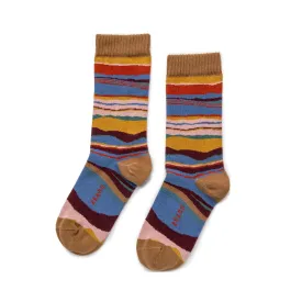 Horizon - Organic Cotton Crew Socks - Sienna