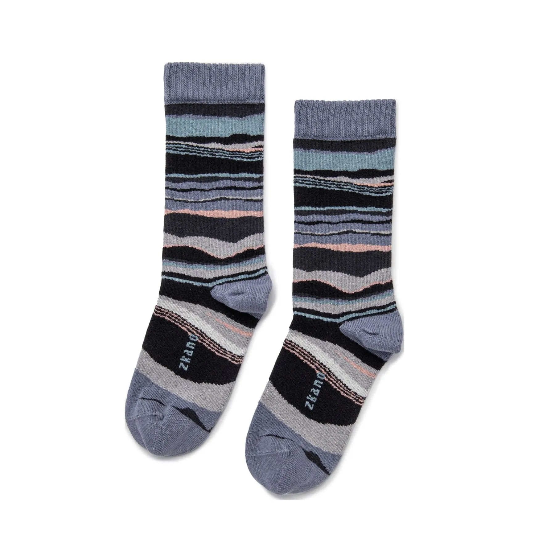 Horizon - Organic Cotton Crew Socks - Smoke